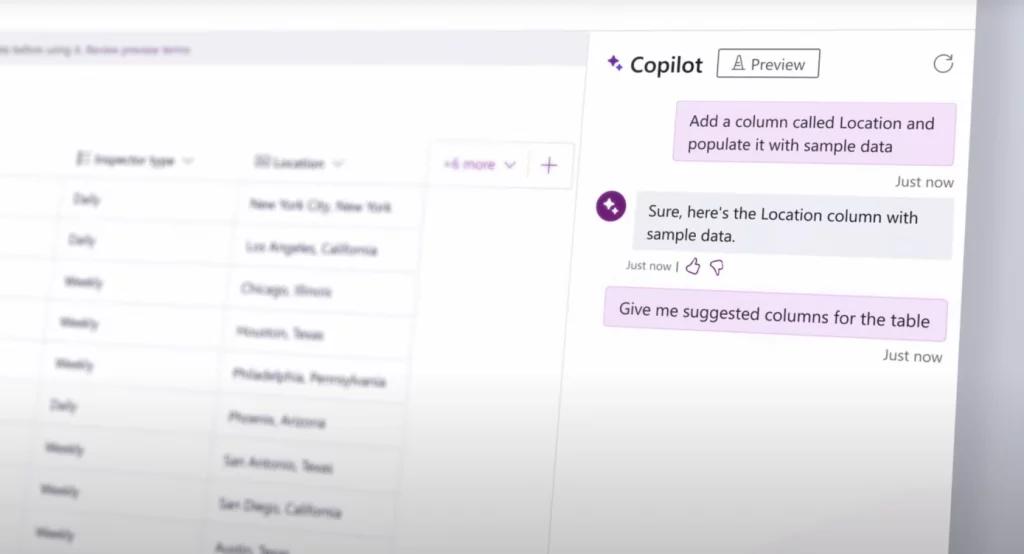 Copilot، Microsoft Power Platform