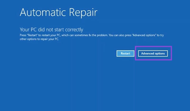 Fix-Your-PC-Did-Not-Start-Correctly-Windows-11-Message-1