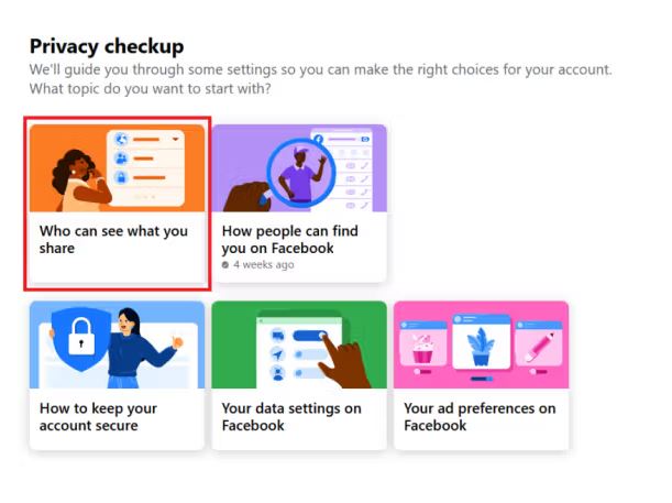 ماژول های Privacy Checkup