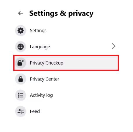 Privacy Checkup