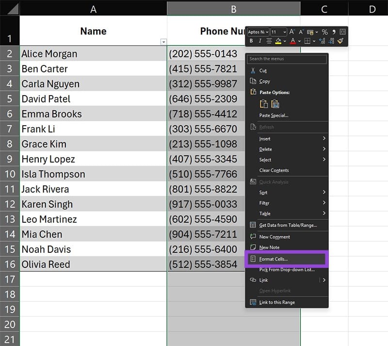 How-to-Format-Phone-Numbers-in-Excel-2